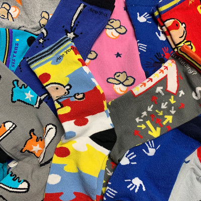 kids socks, kiddie socks, teen socks, adult socks, socks for kids, socks for adults, charity socks, socks for charities, organization socks, socks for a cause, funky socks, colorful sock, high socks
