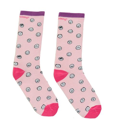 Pink Faces Socks