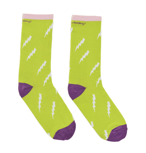 Lightning Green Socks