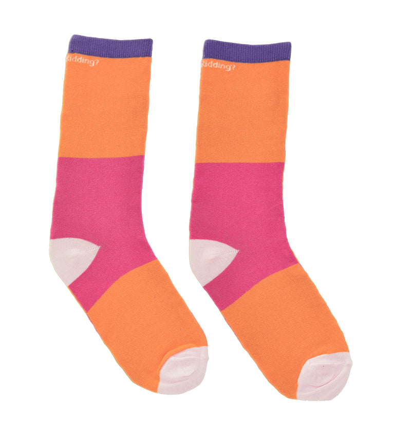 Pink and Orange Socks