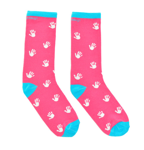 Pink Hands Socks